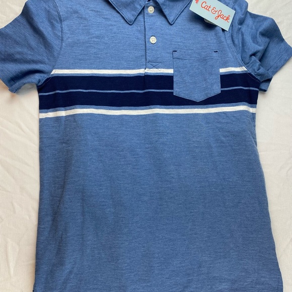 2 in 1 Boys Dark Khaki Pants/Shorts with Blue Polo Shirt Size M 8-10 - Picture 3 of 11